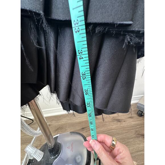 Alexander McQueen Black Asymmetrical Blazer Coat with Pleated Skirt 14 - Picture 15 of 16